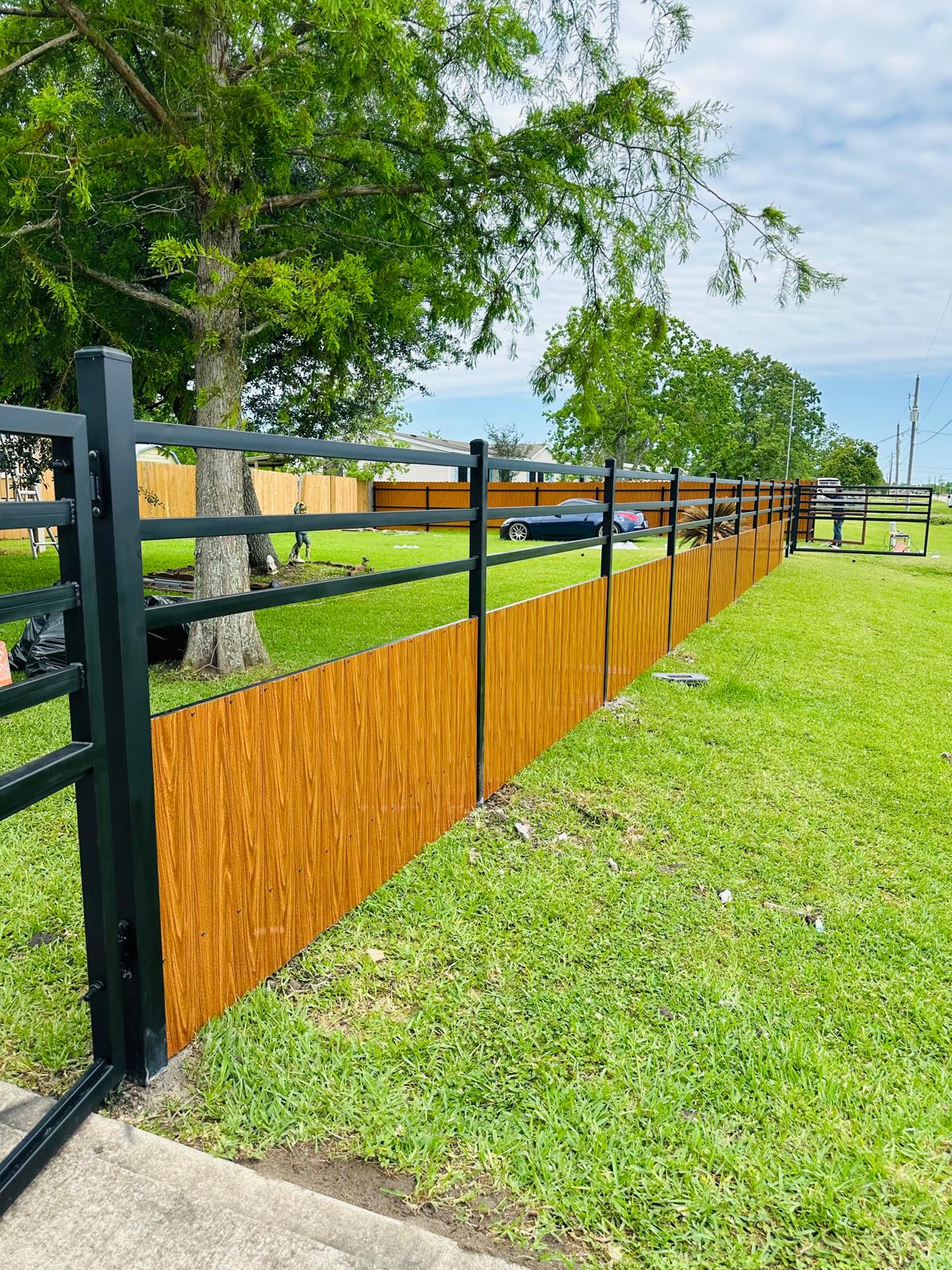 Ranch Rail with Wood-grain