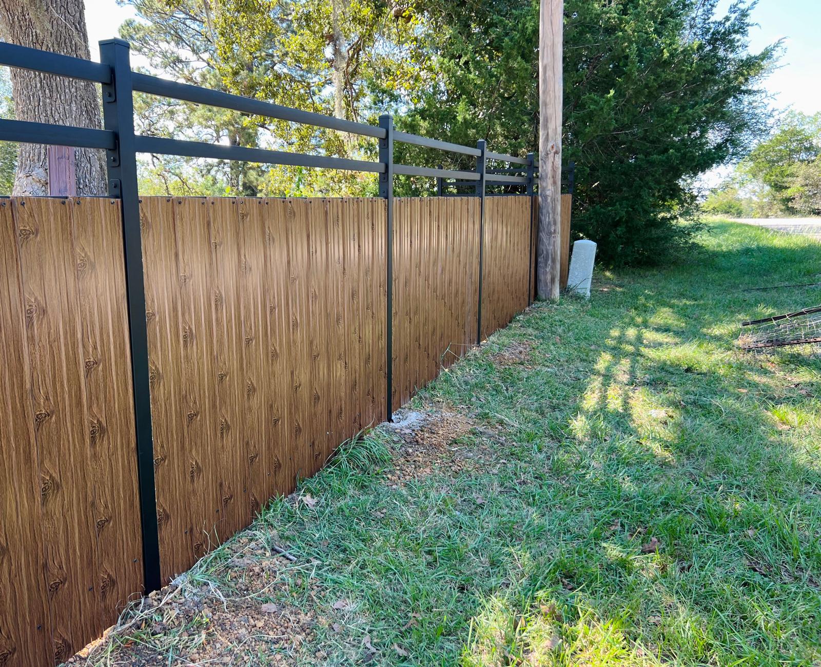 Wood-grain with Black Topper