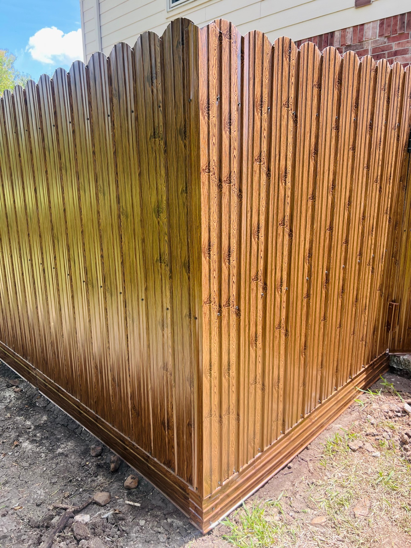 Wood-grain Corner Install